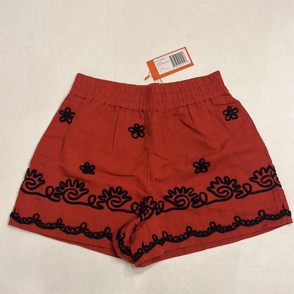 RHODE Rust Red Embroidered Set - Picture 3 of 9